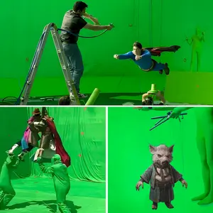 Screen Suit for Chroma Key Vfx, Unisex Full Body Spandex Zentai Suit, Video Photo Special Effects, Halloween Party Cosplay Costume