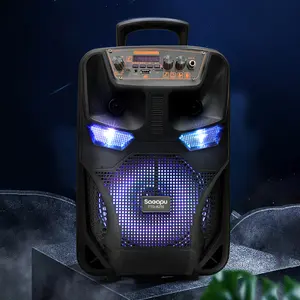 Wireless Bluetooth Portable Speaker - Plastic Enclosure with Remote Control, Microphone, Subwoofer, FM Radio, Aux Input, Mobile Charging, Cable & Socket Compatibility, Loud Stereo Sound for Outdoor, Home Party Use with Devices Connectivity