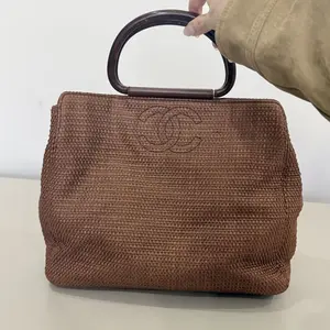 Pre-owned CHANEL 1 Shoulder Bags Wicker Handbag MI