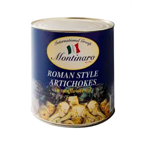 Montinaro Roman Style Artichokes in Olive Oil – 5.3 lbs Can, Pack of 6 – Premium Italian Artichokes for Restaurants and Catering"