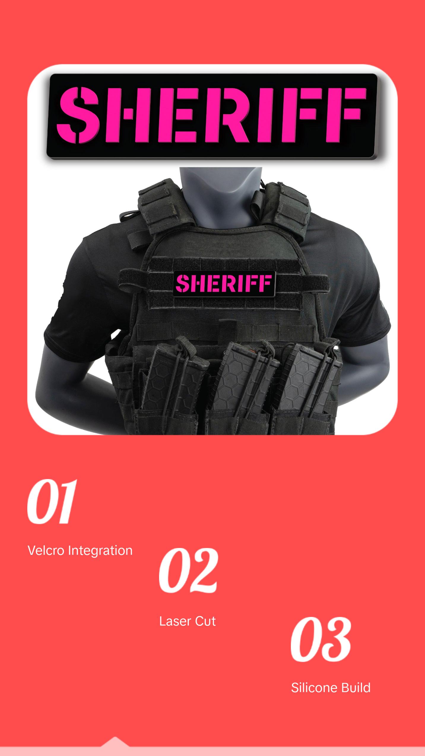 [SHERIFF] Operator PVC Patch [BLK/PNK]