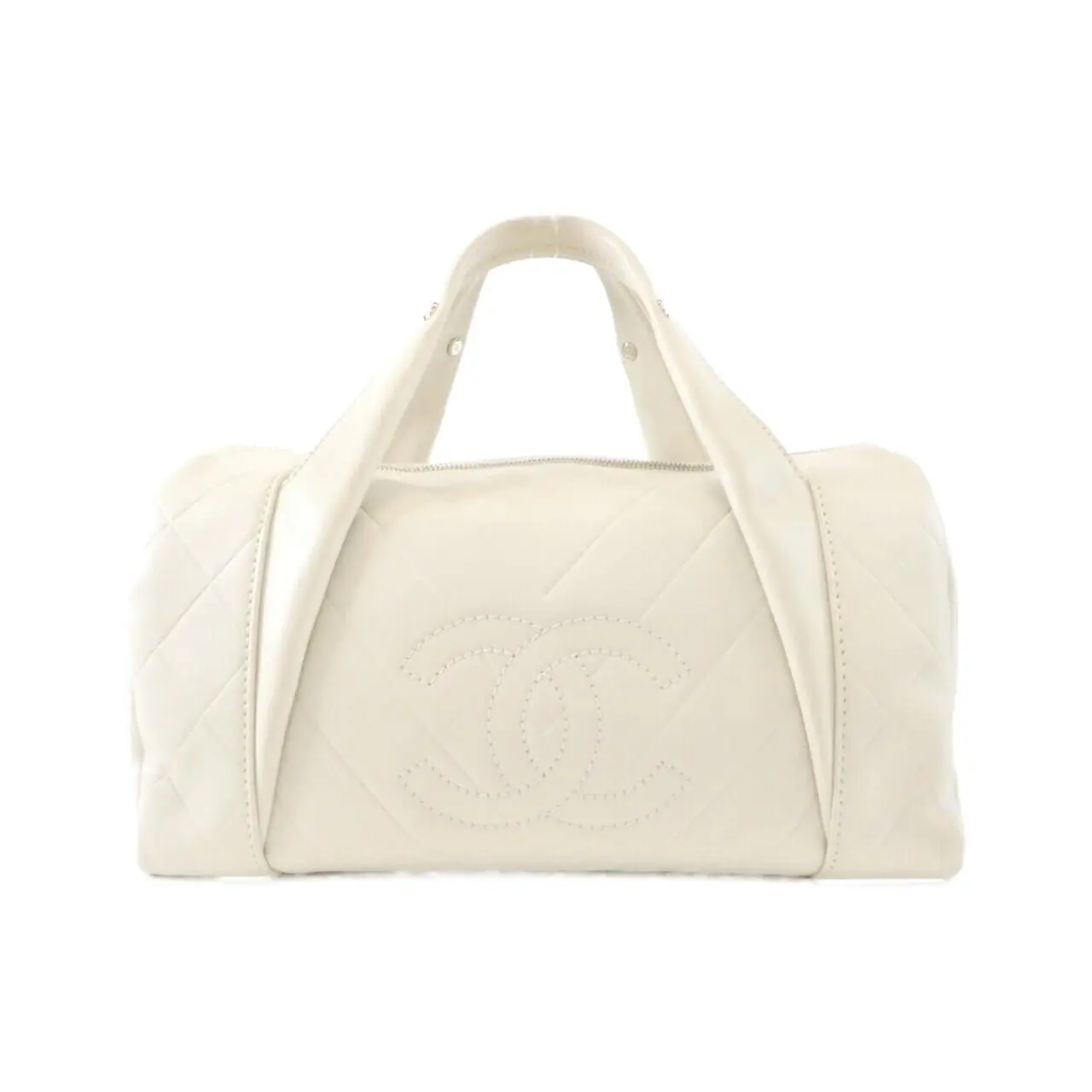 Pre-owned CHANEL Calfskin Tote Bags Calf Boston Bag