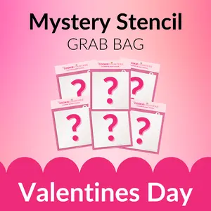Valentines Day Stencil Grab bag: 6 Stencils