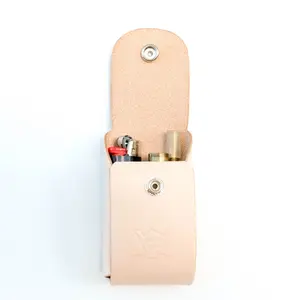 Aloha Punchbowl Veg Tanned Leather Pouch for Shaka Original and Straight Shaka Pipes Made in Hawaii Holds One Lighter and One Pipe