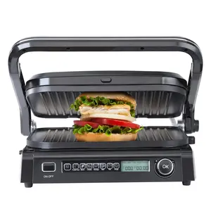 【Spotlight Day】VEVOR 7 IN 1 Commercial Electric Griddle,  , 14.4" 1800W Indoor Countertop Grill, Stainless Steel Restaurant Teppanyaki Grill with Non Stick Iron Cooking Plate, 0-446℉ Adjustable Temp Control 110V