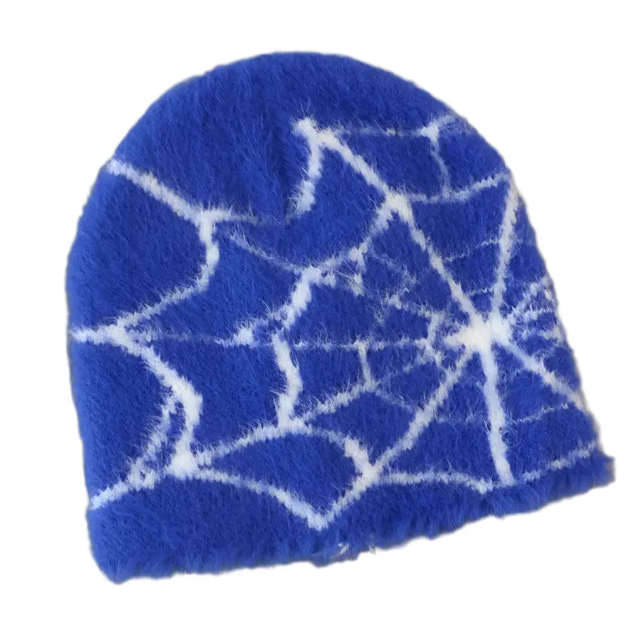 Mohair Web Beanie - Soft & Warm Beanie for Casual Wear, Versatile Design for All Seasons