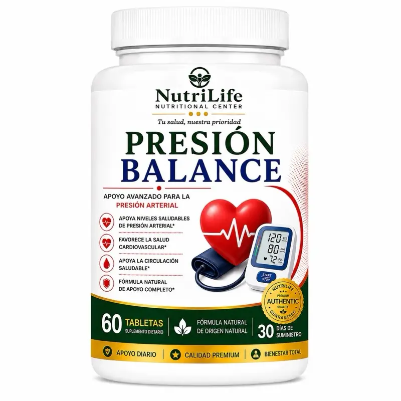 Presión Balance Herbal Supplement - Natural Wellbeing Support, 60 Tablets