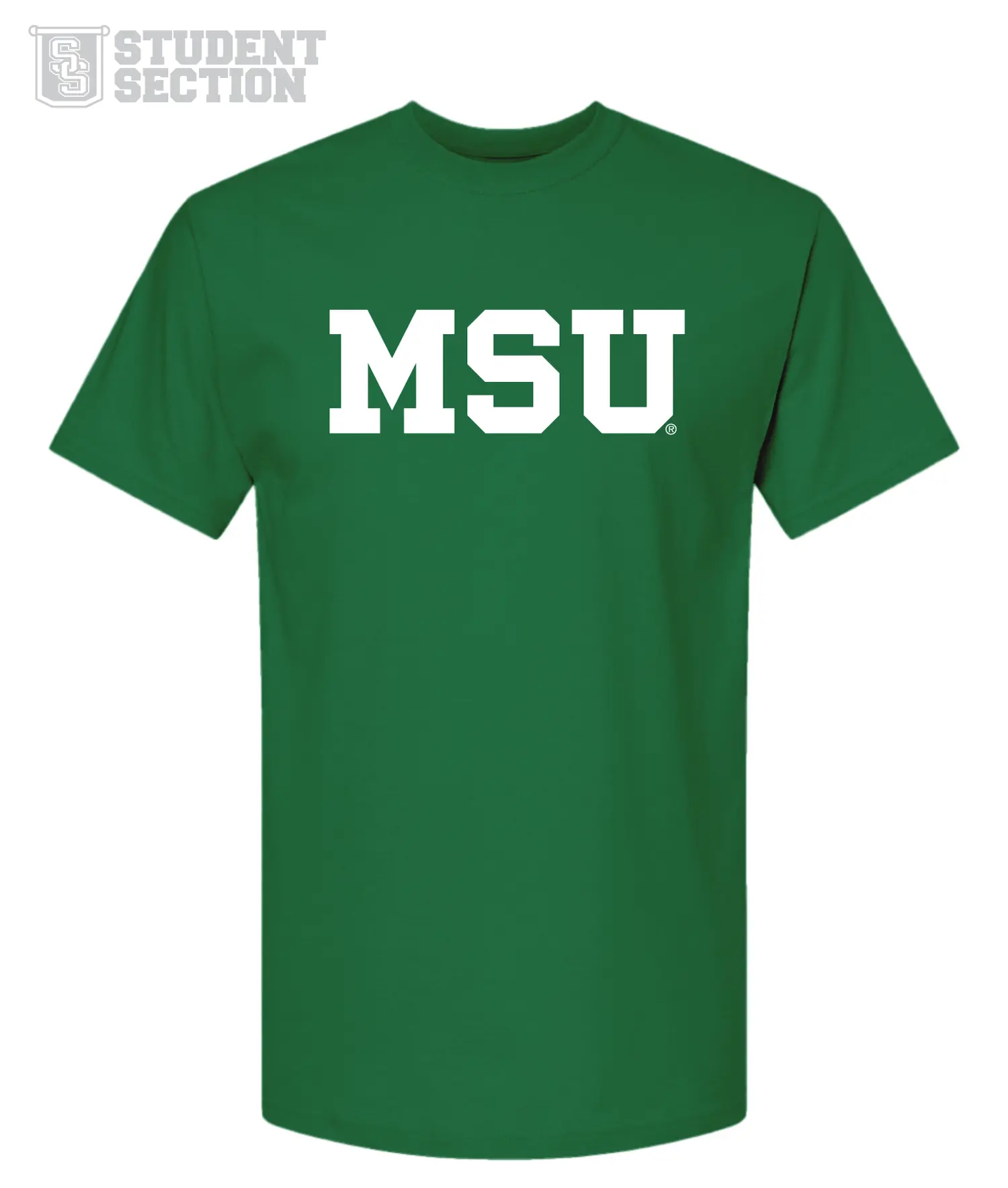 Student Section | Kelly Green Michigan State "MSU" Unisex T-Shirt