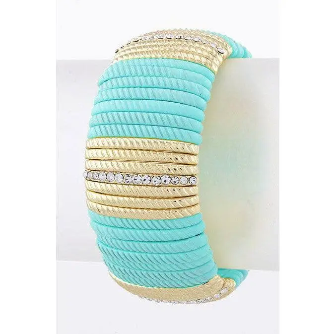 Baby Blue Bar Bracelet