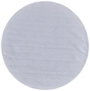 Saphir Mira Modern/Casual Geometric/Herringbone White - Feizy Rug