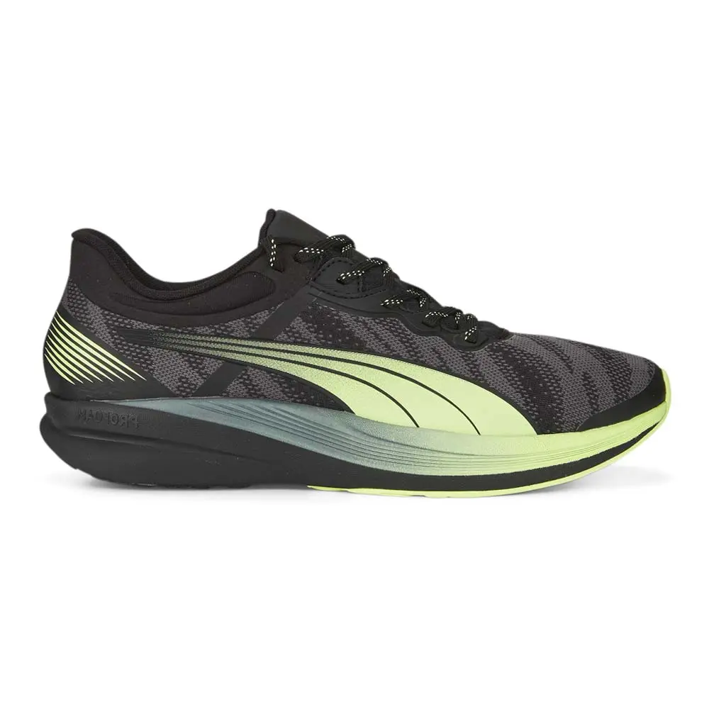 PUMA Mens Redeem Profoam Engineered Running Sneakers Shoes - Black, Grey, Yellow