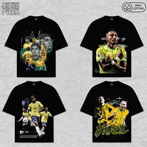 Limited Edition Brazil Squad Collection The Big Tournament 2026 - Premium 100% Cotton Soccer Graphic Tee, Vintage Brazil Seleção Bootleg Streetwear for Men & Women, Gameday Fan Apparel, Gift for Soccer Lovers