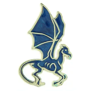 Harry Potter Wizarding World Thestral Broche Brooch Golden Enamel Pin