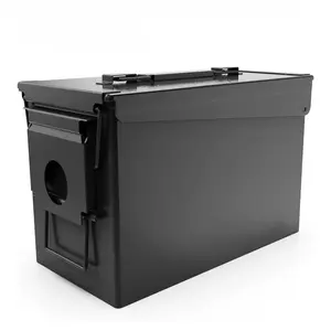 50 Cal Ammo Can Metal Ammo Box Storage Crate Case for Shotgun Bullet Rifle Ammunition Waterproof