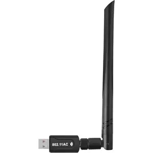 Realtek RTL8812BU USB  Adapter 1300 Mbps with 5 dBi Antenna Dual Band AC1300 WiFi Dongle IEEE 802.11 a b g n ac for Laptop Desktop USB 3.0 Network Adapter Support Windows 10