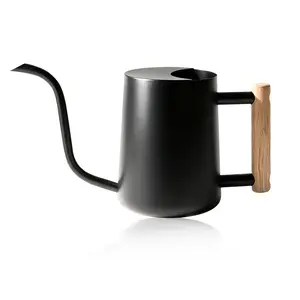 Bamworld Watering Can Indoor Plants 35oz Small Watering Can Stainless Steel Water Can for Indoor Outdoor Home Plants Garden Flowers（Black）
