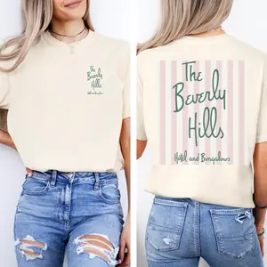 Chic Beverly Hills Vacay Style T-shirt, Bachelorette Trip Inspiration, The Ultimate Summer Tee, Beverly Hills Hotels and Bungalows Inspired