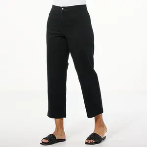 Iman Global Chic Twill Ankle Pant