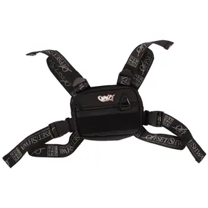 [SHWA] TBG-07 Techwear Style Black Chest Bag for hiking and outdoor activities