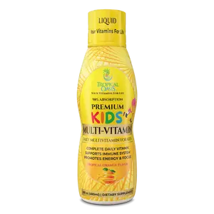 Tropical Oasis Premium Multi-Vitamin for Kids - Liquid Vitamin Complex with 14 Essential Vitamins for Better Absorption & Overall Wellness - Dietary