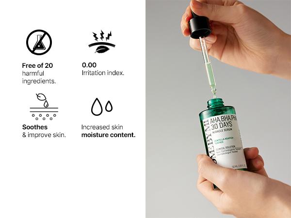 [SOME BY MI] AHA BHA PHA 30 Days Miracle Serum 1.69oz, 50ml - salicylic acid serum - Soothing, Calming and Clear Skin - Korean SkinCare