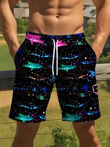 Men's Outdoor Beach Shorts Island Vacation Surfing Casual Loose Swim Trunks