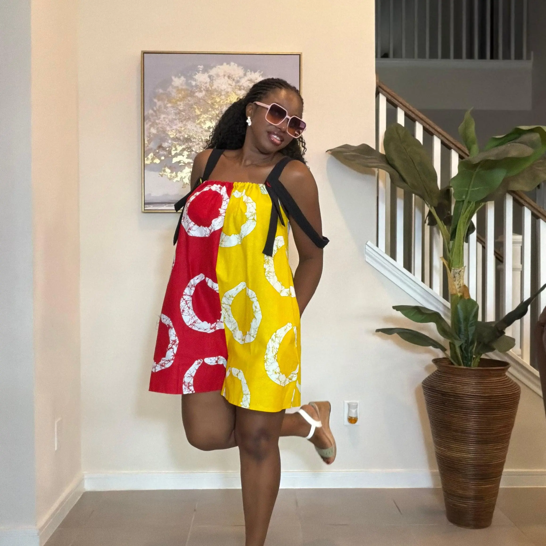 Ankara Romper, African Print Summer Playsuit
