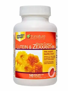 Trunature Vision Complex Lutein & Zeaxanthin Softgels, 140 Count - Supports Visual Acuity & Blue Light Protection