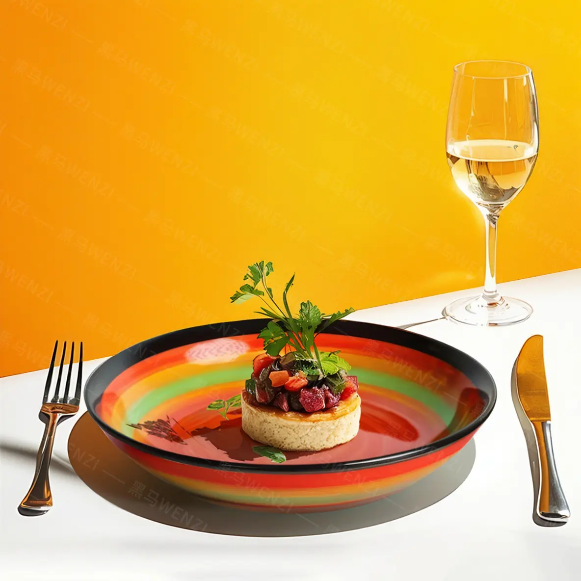 Elegant 8-Inch Ceramic Plate Matte Aesthetic Cake Serving Small Avocado Premium Chip-Resistant Microwave & Dishwasher Safe Modern Design Home Lover