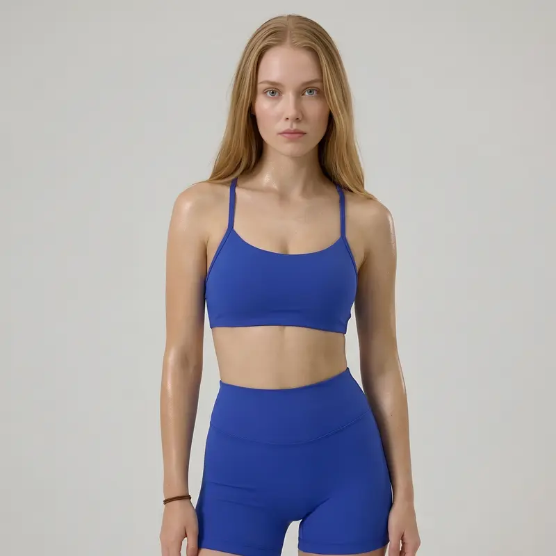 PAVOI Women's Buttery-Soft High-Stretch Sports Bra - 4-Way Stretch Follows Motion, Skin-Safe Fabric, Pull-On, Quick-Dry, Breathable, Y-Back Racerback, Scoop Neck, Removable Pads, D to DD Support for Pilates, Fitness