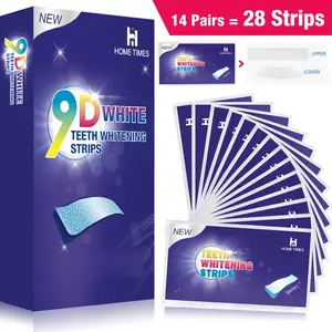9D White Teeth Whitening Strips for Sensitive Teeth 7/14 Strips Effective Brightener Removes Smoking Coffee Soda Wine Stains Oral Care