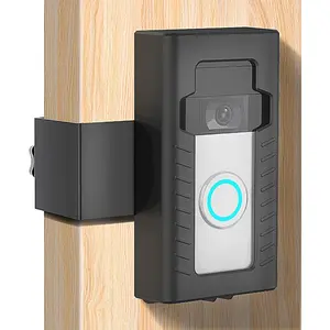 Anti- Doorbell Door Mount,No-Drill Mounting Bracket Compatible with Video Doorbell Adjustable Mounting Bracket Accessories for  Apartment Office Room Rentals, Not for  Door