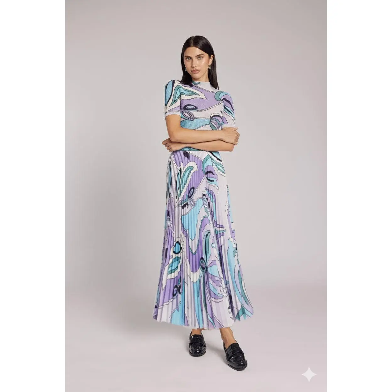 Sierra Sorbet Swirl Pleated Skirt