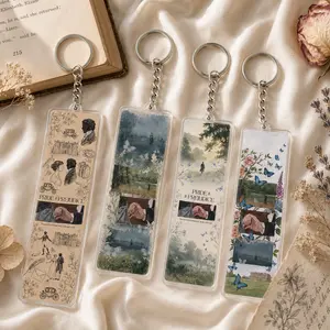 Pride and Prejudice Aesthetic Acrylic Key Chain Charm, Mr.Darcy Hand Flex Keychain, Darcy Elizabeth Bennet Classic Romance Drama Film Book Lover