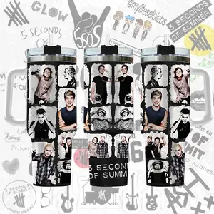 in A Second of Summer, Everyone Is A Star tumbler, 5SOS 2026 World Tour  tumbler, Summer Breeze Large Men's and Women's  tumbler
