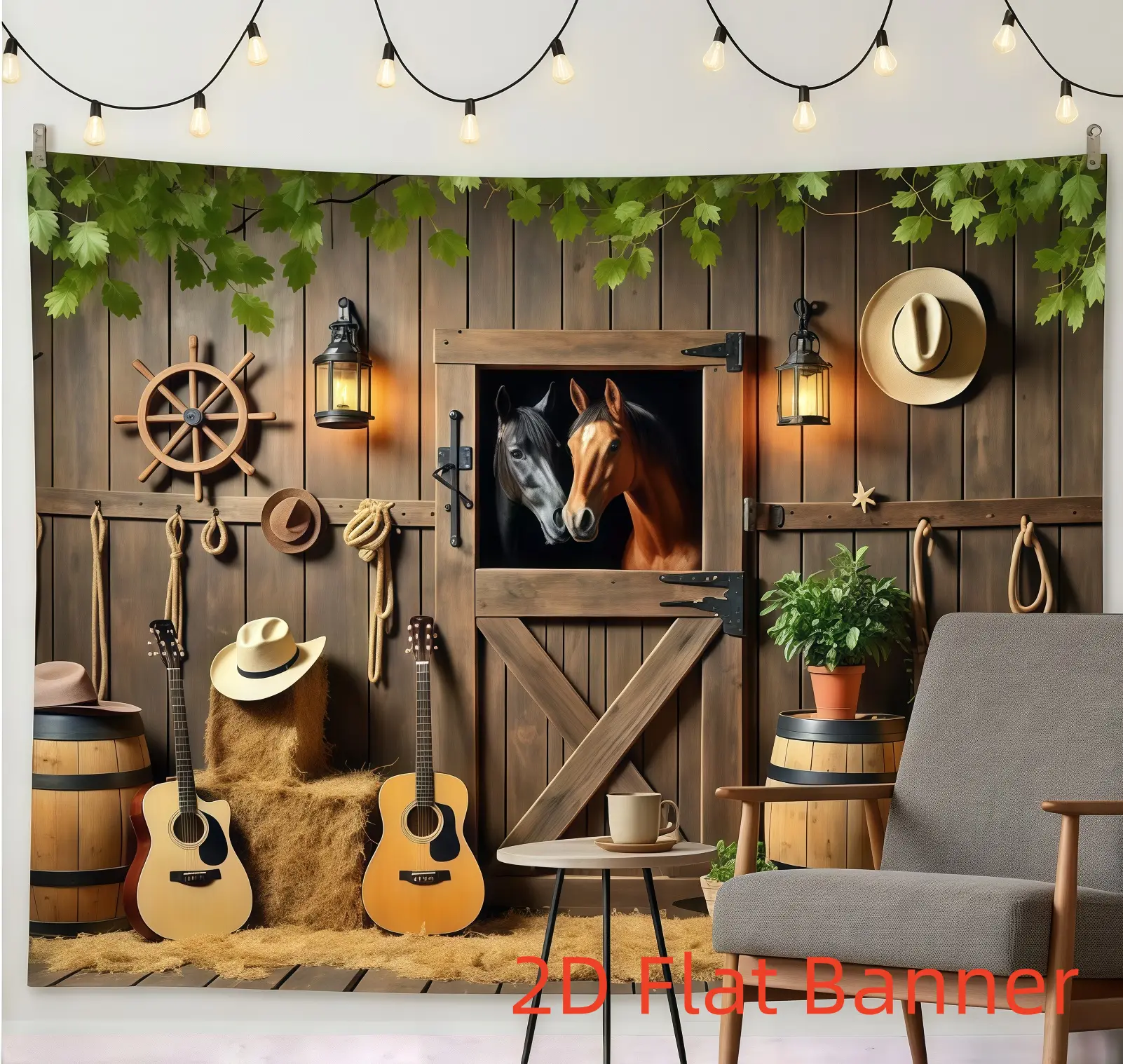 2D Polyester Flat Printing Backdrop Banner - Banner Decoration for Classroom & Kindergarten Learning Spaces