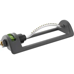 Lawn Sprinkler,  Oscillating Sprinkler with 18 Hole Brass Nozzles, Watering for Lawn & Garden Covers up to 3,600 sq.ft, Easy Adjust Range Control