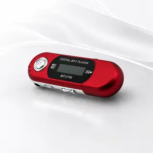 Digital Silver Mini MP3 Player with LCD Display Lossless Sound USB 2.0 Flash Drive 3.5mm Audio Jack Portable Music Player Auto Shutdown for Travel Gym Automatic
