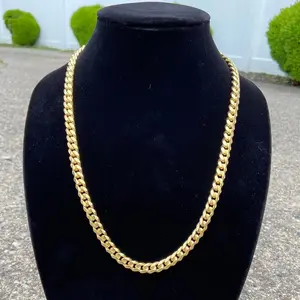 Solid Real 14k Gold Miami Cuban Link Men’s Women’s Chain 20in 4mm Stamped 14k