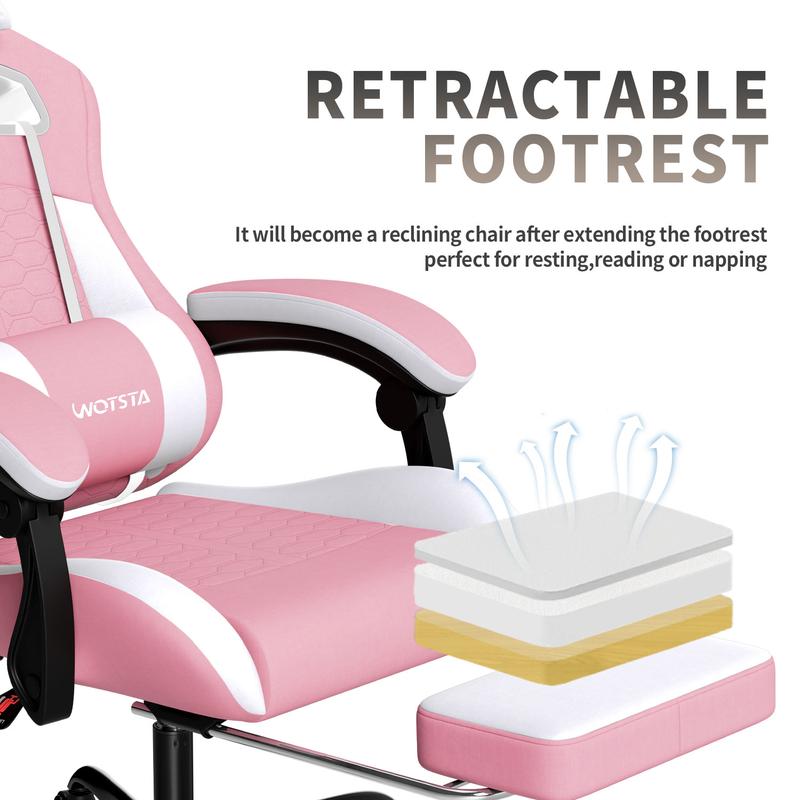 SUIKDA Gaming chair for home use, reclining office chair, student dormitory gaming chair, comfortable chair for long periods of sitting, height-adjustable office chair