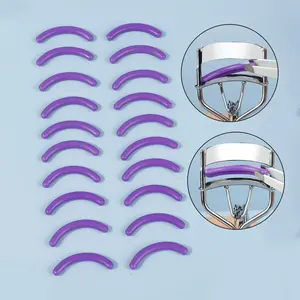 20pcs Eyelash Curler Silicone Replacement Pads, Perfectly Defined Curls, Includes Transparent Storage Box, Easy Organization