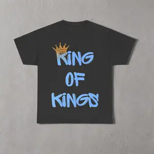King of Kings Shirt, Shirt Christian Clothing Religious, Gift for Him or Her, Jesus Christ Streetwear Faith Apparel Unisex, vintage tees, Menswear Top