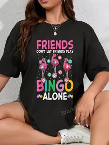 100% Cotton Unisex Bingo gifts for bingo Lovers Bingo Player T-Shirt