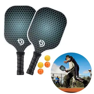 Pickleball Paddle Set, 1 Set Pickleball Racket with Balls & Storage Bag, Professional Pickleball Equipment for Men and Women