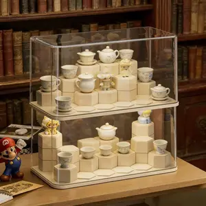 Blind Box Display Stand Transparent Dustproof Acrylic Figure Display Case, New Release for Collectors, Perfect Protection for Your Figures