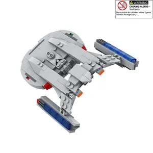 Starship Model Building Blocks Kit, 219pcs/box Space Themed Building Blocks, Creative Desktop Ornament, Educational Assembly Toy for Teens & Adults, Building Block Sets