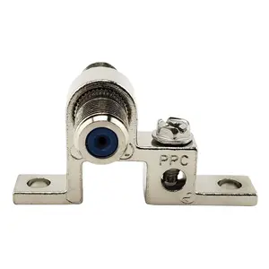 PPC GBS81R 2.5GHz F-Pin Coaxial Grounding Block + 2 Mounting Screws (50 Pack)