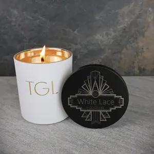 White Lace Candle