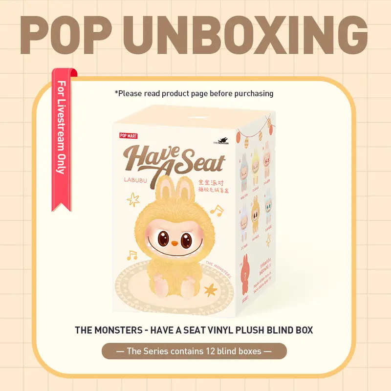 [unboxing]  - THE MONSTERS - Have a Seat Vinyl Plush Blind Box- Peluche Colgante