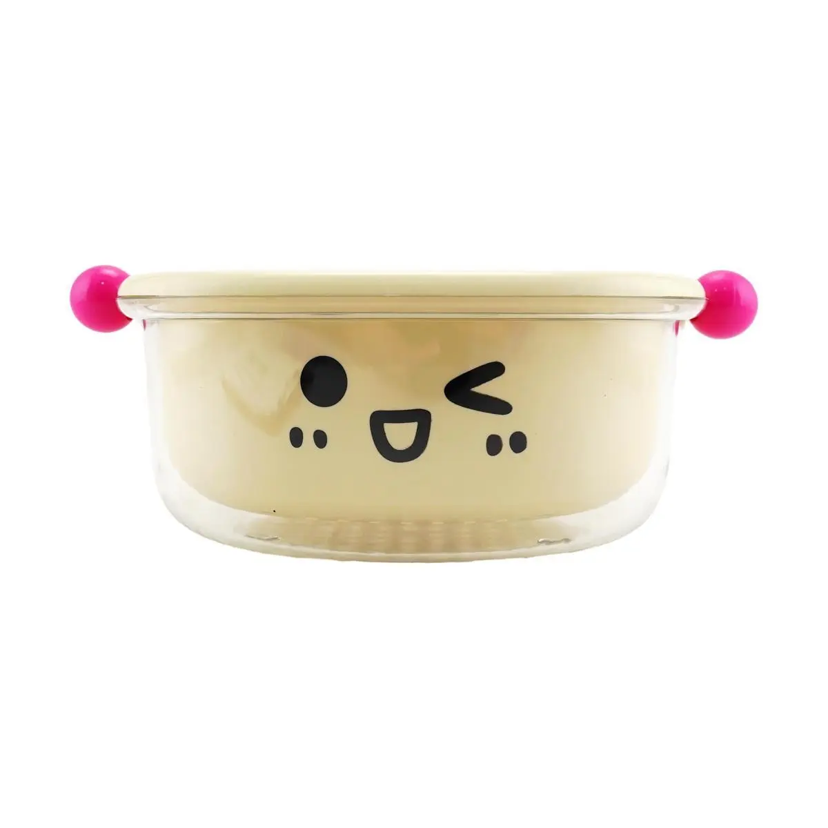 KAWASIMAYA Creamy White Medium Double Layer Colander Strainer Basket for Washing Vegetables & Fruits